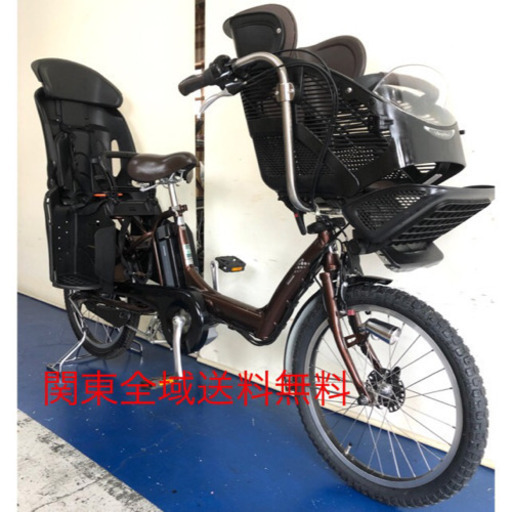 ブリヂストン アンジェリーノ　20インチ 3人乗り　8.1ah デジタル　ブラウン　電動自転車　電動アシスト