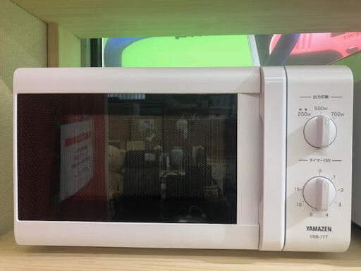 GM082　電子レンジ　ヤマゼン　YRB-177　2019年　当社配達で6か月保証付き　50Hｚ　シンプル　山善　キッチン　家電　白　ホワイト　ケイラック朝霞田島店　リサイクルショップ　朝霞　志木　和光　富士見　ふじみ野　川越　新座　入間　所沢　戸田　蕨　川口　さいたま市　浦和　大宮　狭山　上尾　越谷