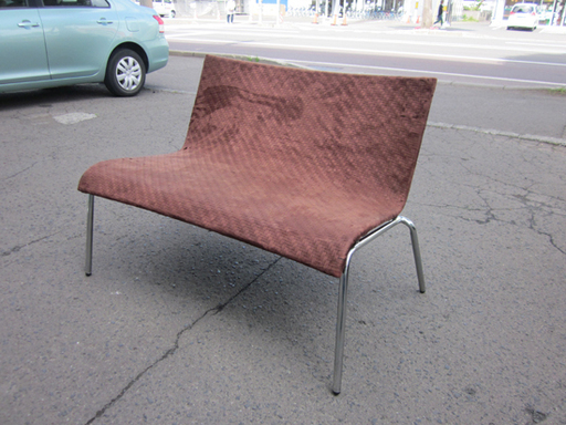 ニトリ 二人掛けソファ ブラウン系 幅100cm 南12条店