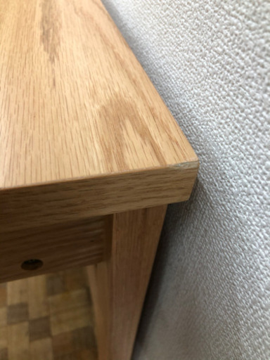 【展示品】ツインデスク（ナチュラル） 2人用学習机 組み換え自由 天然木使用 [幅160] ?自社配送時?代引き可?※現金、クレジット