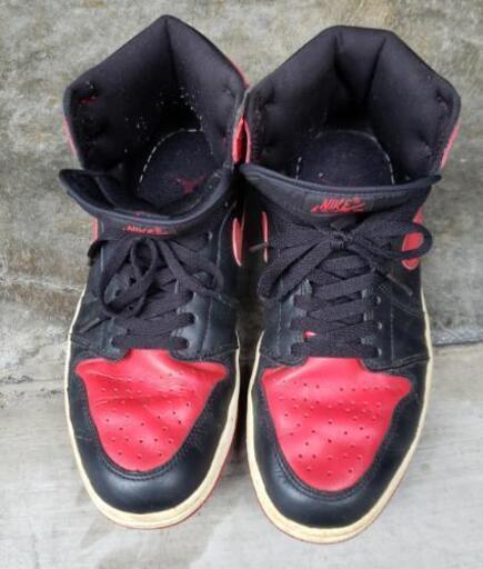 【終了】AIR JORDAN 1  赤黒 28cm
