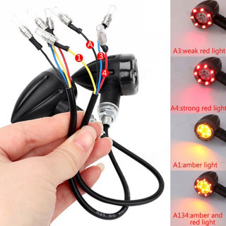 【新品】2個入り ユニバーサル 低消費電力 オートバイターンシグナルライトの画像