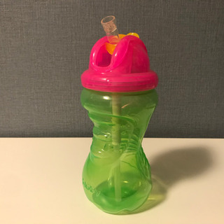 ダッドウェイ Nuby ストローボトル 420ml ライムの画像