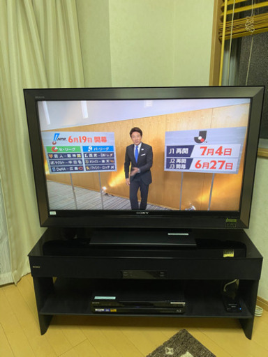 テレビ・テレビ台・ブルーレイレコーダー
