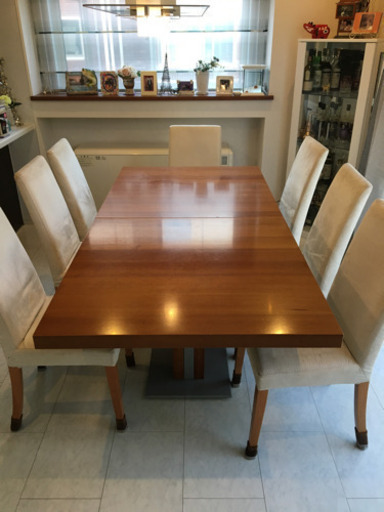 BoConcept 伸張式ダイニングテーブル(北欧デンマーク家具)椅子8脚付き