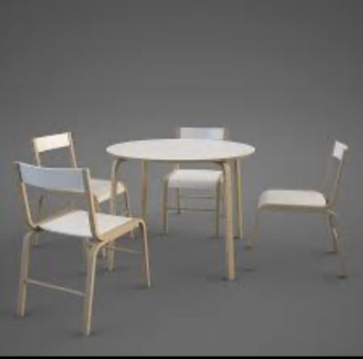 【新品　未開封 】IKEA  ダイニングセット　テーブル✖️1 イス✖️4