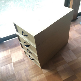 段ボール性靴箱差し上げます