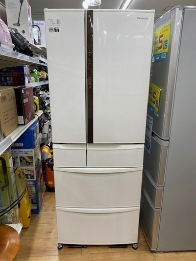 Panasonic 6ドア冷蔵庫　NR-FVF461-W