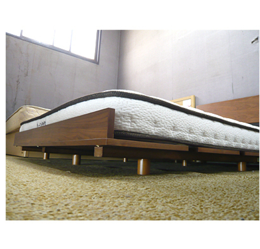 札幌【ロータイプ セミダブルベッド】ふつう～やわらかめ 分解＆組立て可能 N-Sleep Nスリープ ニトリ NITORI セミダブルベット 本郷通店