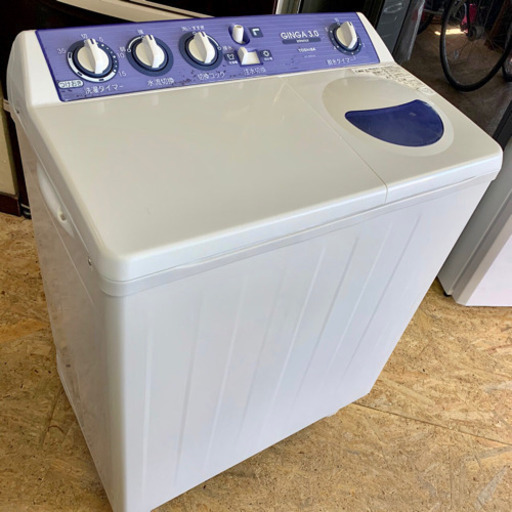 ?点検清掃OK?【東芝】2槽式洗濯機②  GINGA  3.０kg  08年製?無料配送?≡