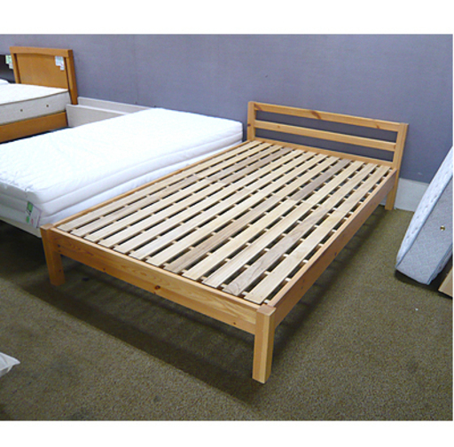 廃盤モデル【MUJI セミダブルベッド用 パイン材フレーム】工具不要 分解＆組立てかんたん 無印良品 良品計画 セミダブルベット 札幌 本郷通店