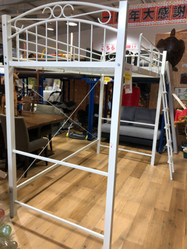 特典有‼︎  現品1点限り　ロフト　ベッド　シングル　ホワイト