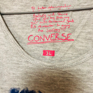 converseTシャツ　(3L)の画像