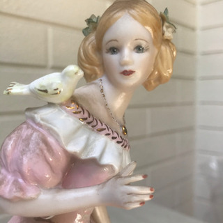 アンティークドール、ピンク