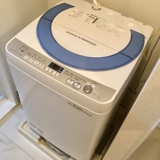 清潔穴なしドラム 簡易乾燥機能付 シャープ洗濯機 ES-GE70R-A
