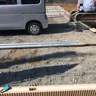 電気の仮設ポール譲りますの画像