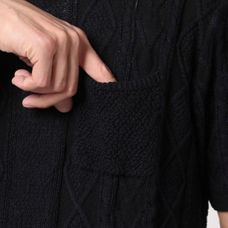 MIND BLOW ハイゲージリンクス編みニットポケットTシャツ&リステリンの画像