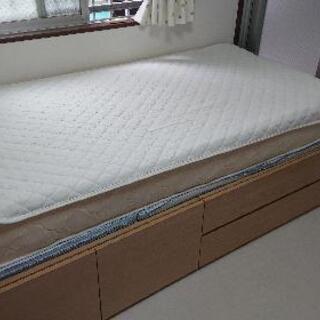 受け渡し予定済みです    ベッド  シングル  大容量収納  ...