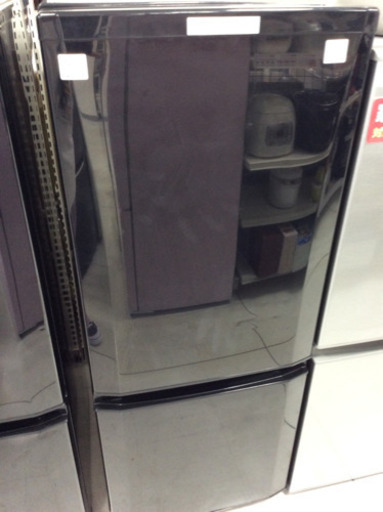 1年間動作保証付　2ドア冷蔵庫 MITSUBISHI MR-P15A-B　2017年製【トレファク南柏】