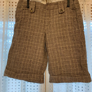 交換可 チェックハーフパンツ