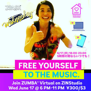 ズンバ オンライン ZINStudio 6/17(水)18:00...