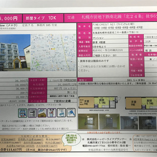 障がい者グループホーム　地下鉄北24条駅　マンションタイプ　入居...
