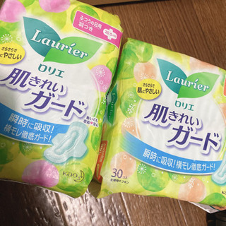 無料　譲　ロリエ　生理用品　普通の日用　2つセット