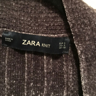 ZARA カーディガン　グレーの画像