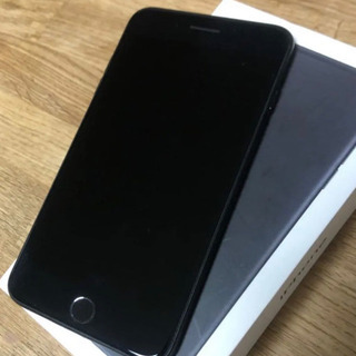 iPhone7plus SIMフリー 128G ジェットブラック 外箱 付属品アリ