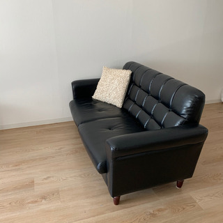 二人掛けソファ レザー