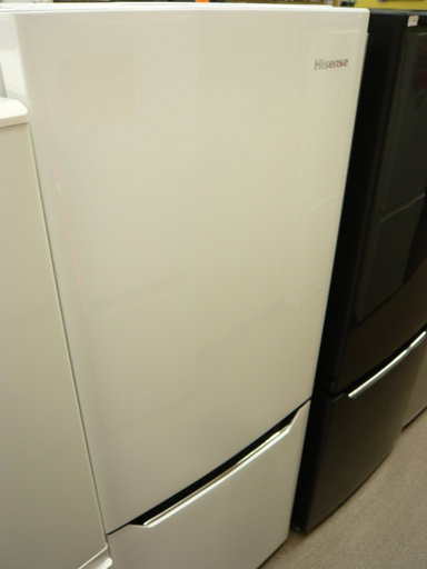 西岡店 冷蔵庫 150L 2017年製 2ドア ハイセンス Hisense 白 100Lクラス HR-D15A