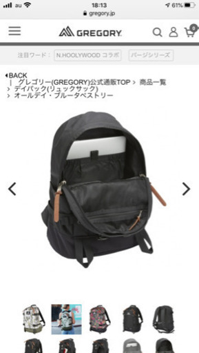 グレゴリー　オールデイ　22リットル