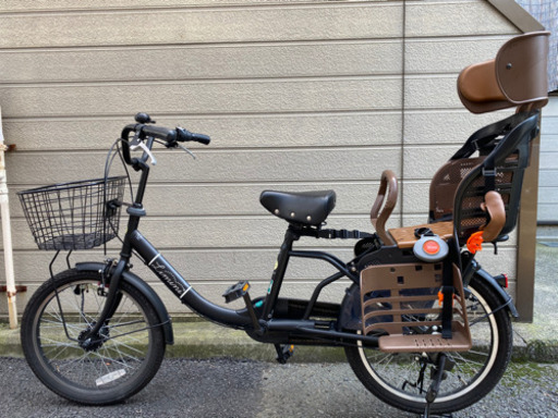 【子供乗せ自転車】ヘッドレスト付チャイルドシート搭載limini+