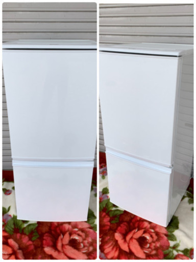 美品 SHARP シャープ 冷凍冷蔵庫 SJ-D14A-W 137L 2015年製