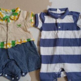 夏服ロンパース　60cmの画像