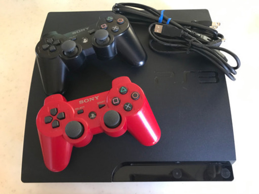 プレステ3 本体　コントローラー２つ　ソフト4本