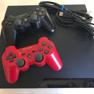 プレステ3 本体　コントローラー２つ　ソフト4本