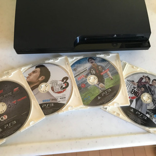 プレステ3 本体 コントローラー2つ ソフト4本