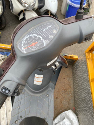 SUZUKI レッツ4 茶色　福岡市南区　メットインスクーター