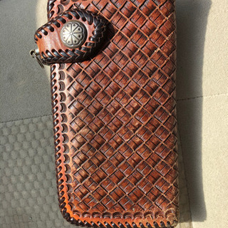 ロングウォレット　皮財布　5000円の画像