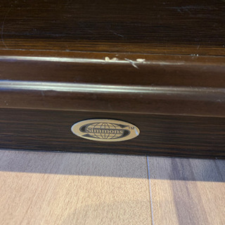 シモンズ　ベッドサイドテーブル収納（2点セット）の画像