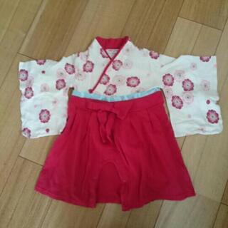 80㎝☆女の子👧袴ロンパース✨