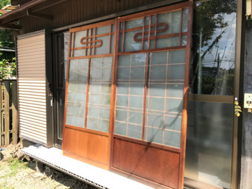 【お引渡し完了】古民家建具　引き違い　2枚1組
