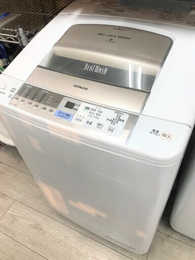 日立全自動電気洗濯機 乾燥機付き 洗濯機 9kg BW-9MV ビートウォッシュ★買取帝国 志木店