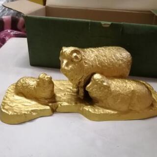 置物　黄金羊　般若純一郎作の画像
