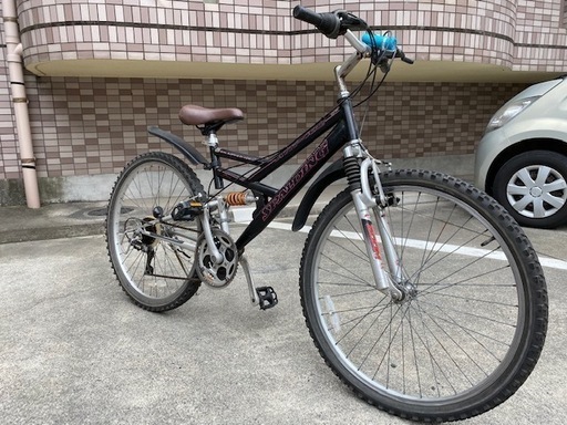 スポルディング　マウンテンバイク　　ギア３×６　ブラック