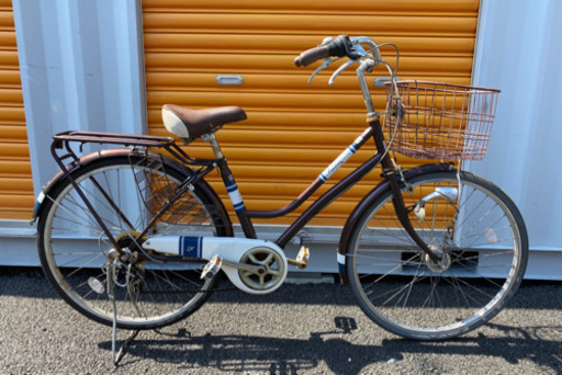 ★激安★変速ギア6段 オートライト 26インチ 軽整備済み 防犯登録 中古自転車 ママチャリ 82 藤沢