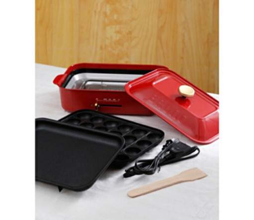 ブルーノ　ホットプレート　レッド