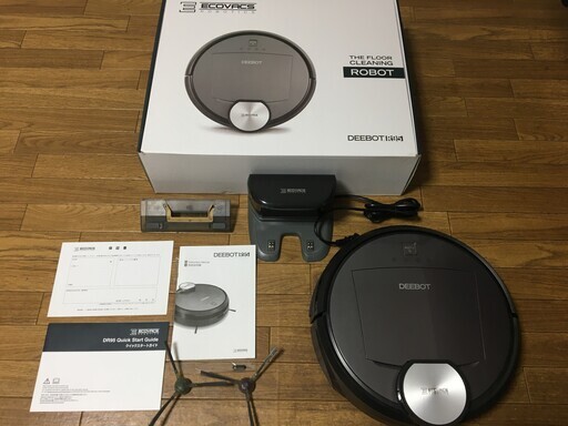 エコバックス(ECOVACS)ロボット掃除機 スマホ連動 レーザースキャン DEEBOT R95 チタンブラック 中古