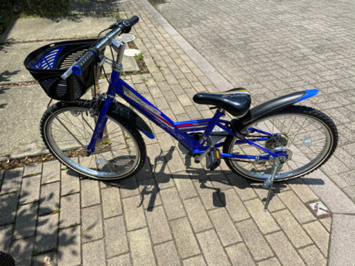 子供自転車　ブルー